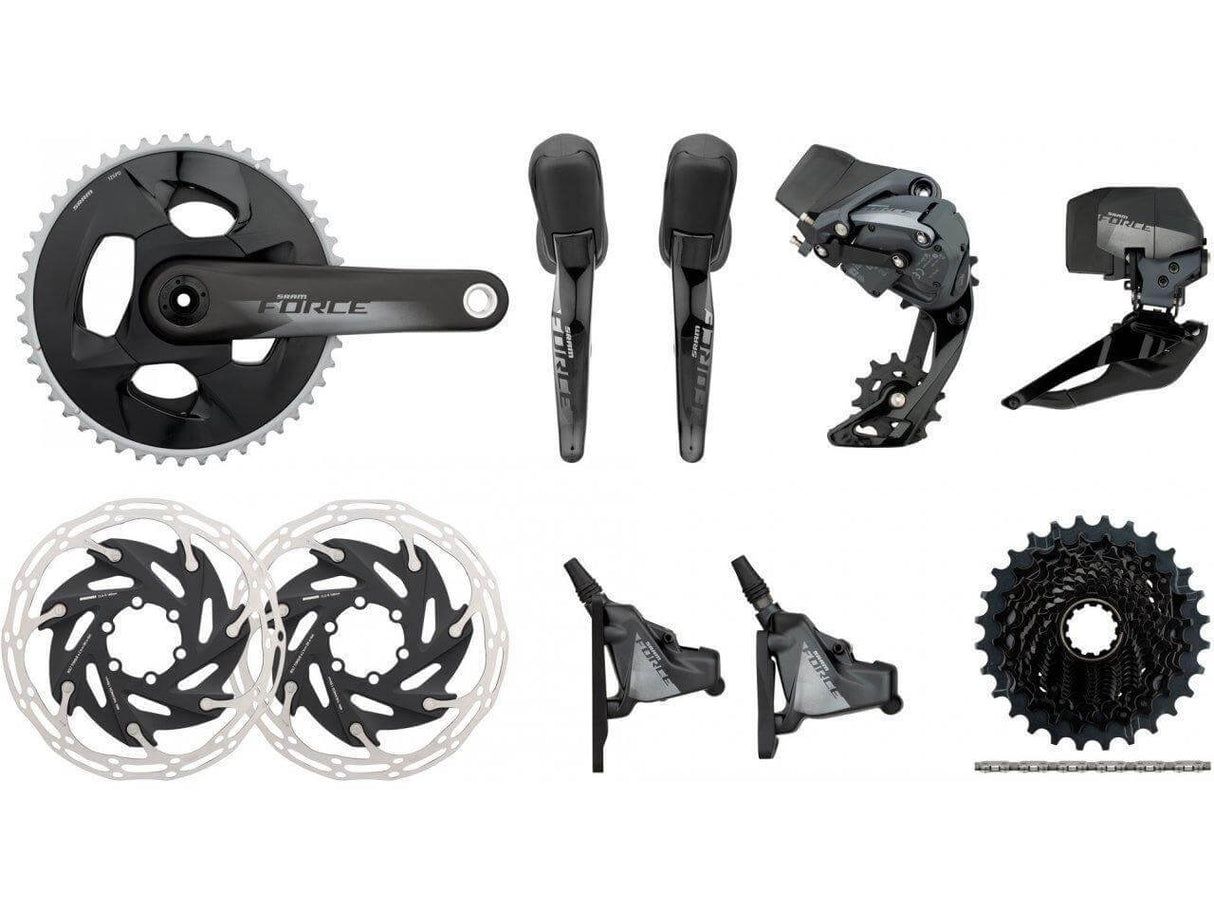 SRAM Force eTap AXS HRD 1X Full Groupset | Strictly Bicycles