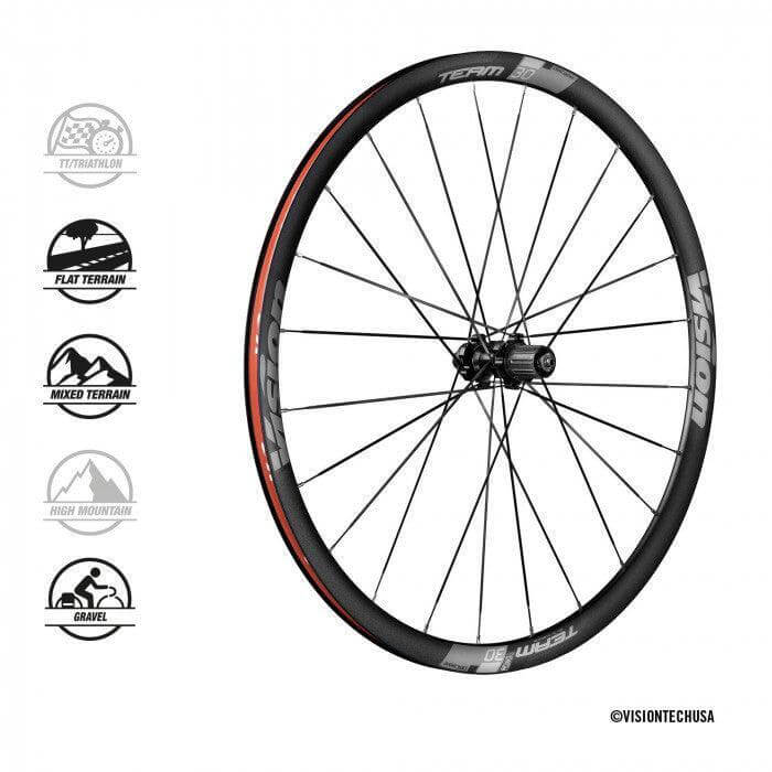 FSA Vision Team 30 Disc Wheelset – Strictly Bicycles